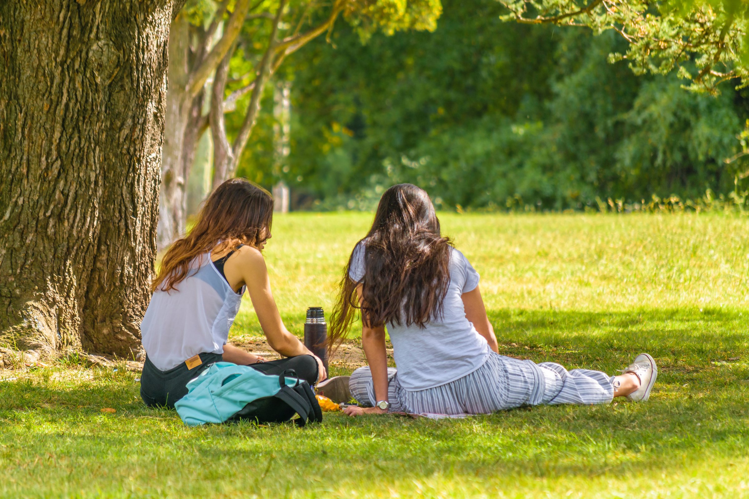Teens Talking at Park